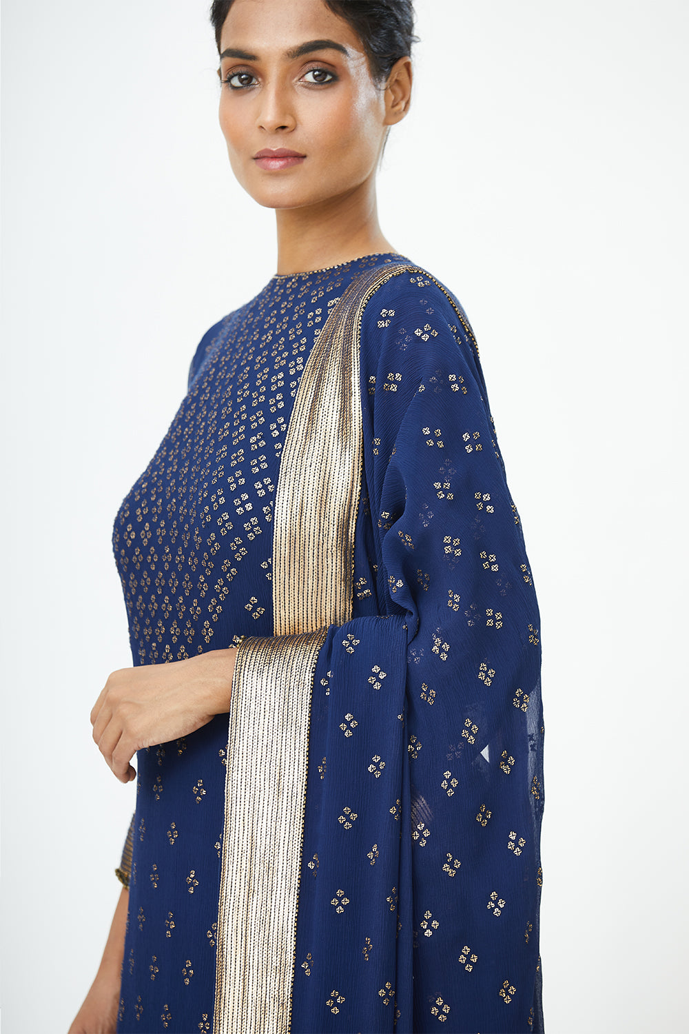 Kurta Set in Bandini Inspired Sequins Embroidery