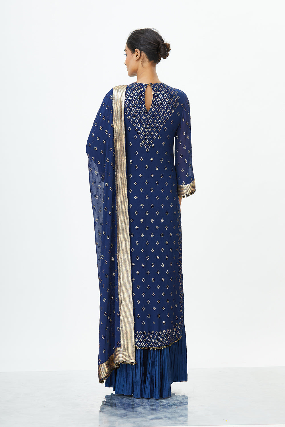 Kurta Set in Bandini Inspired Sequins Embroidery