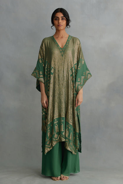 Kaftan Set in Small Sequin Embroidery