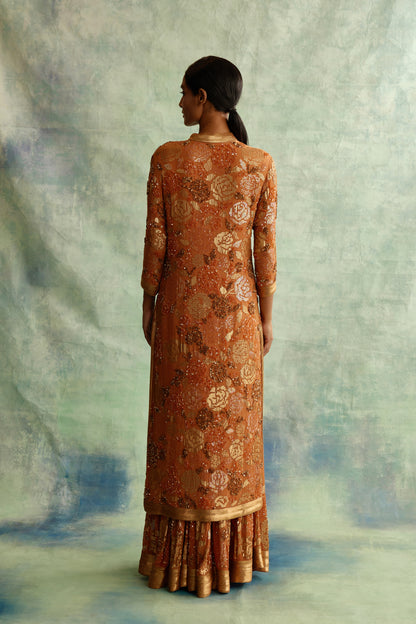 Kurta Set in Signature Rose sequin Embroidery