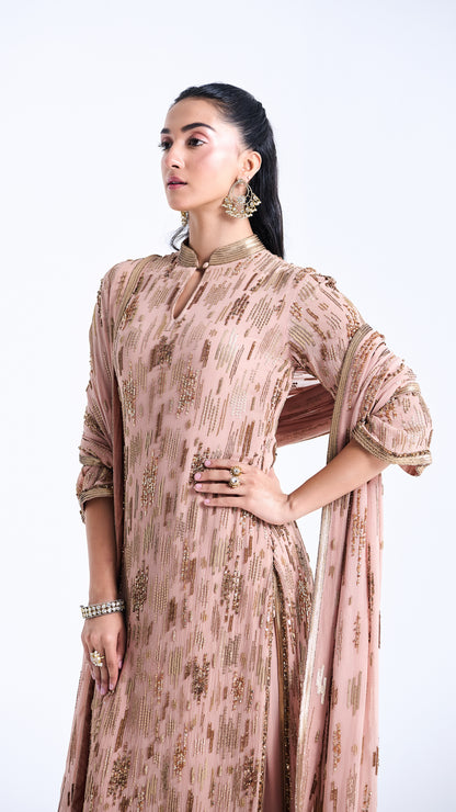 Kurta Set in abstract Sequin Embroidery