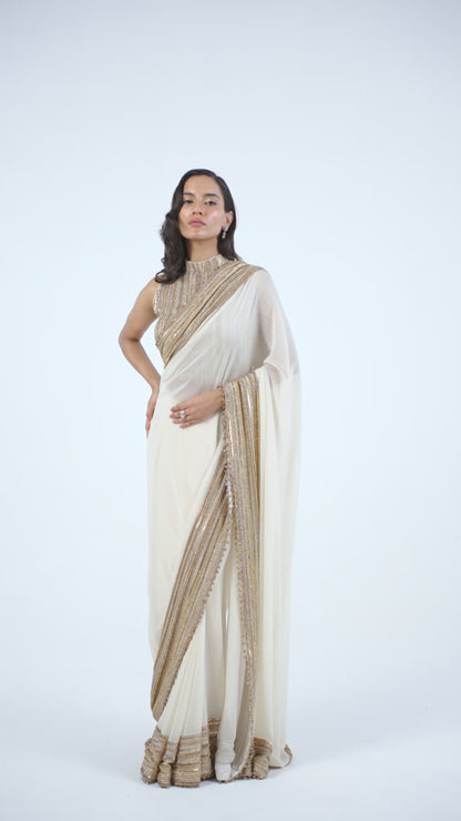 Sari Set in Sequin Loat Embroidery